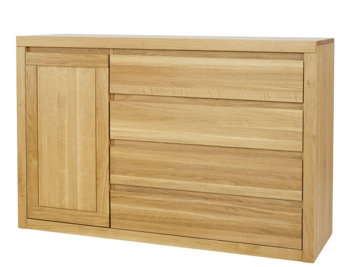 Komoda dębowa KD 308 drewniana