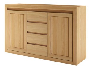 Komoda dębowa KD 309 drewniana