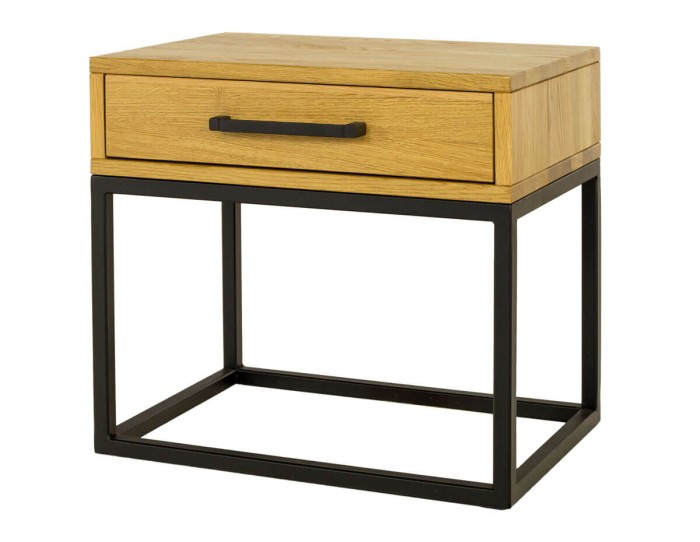 Stolik nocny dębowy SN 370 drewniany