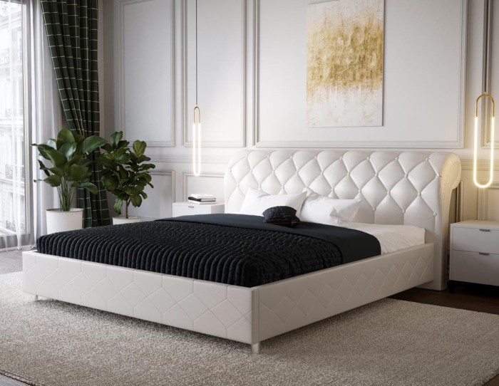 Łóżko tapicerowane 81206 tkanina 30316