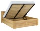 Łóżko dębowe LK 212 BOX drewniane