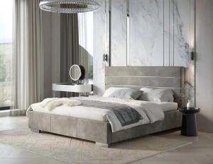 Łóżko Quaddro Full Silver