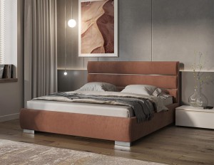 Łóżko Quaddro Round Silver