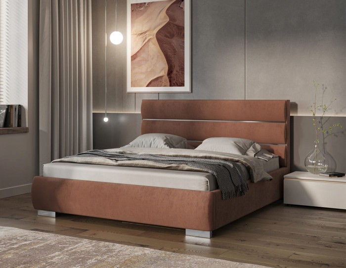 Łóżko Quaddro Round Silver