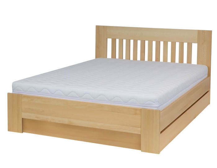 Łóżko bukowe LK 186 BOX drewniane