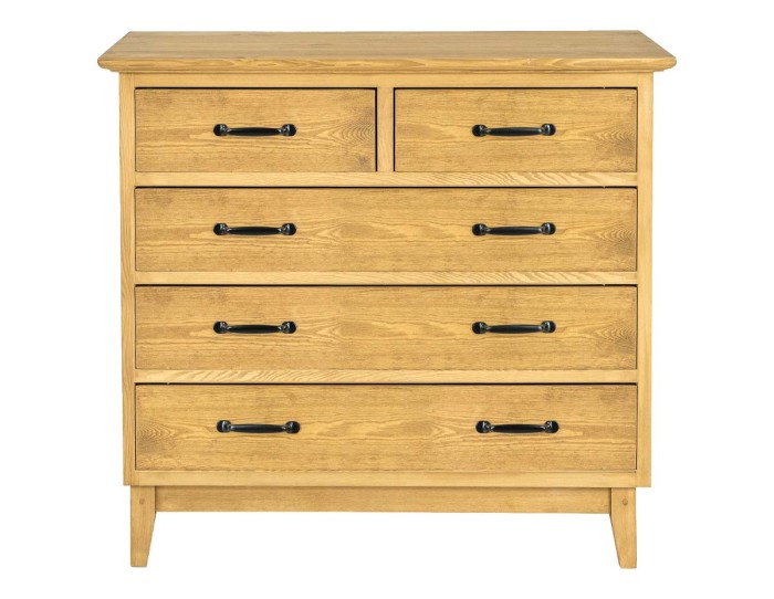 Komoda sosnowa KD 715 drewniana jasny wosk