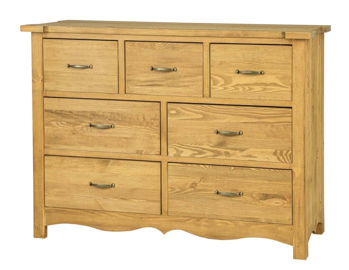 Komoda sosnowa KD 716 drewniana jasny wosk