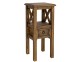 Stolik nocny sosnowy SN 702 drewniany brunatny wosk