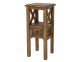 Stolik nocny sosnowy SN 702 drewniany brunatny wosk