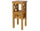 Stolik nocny sosnowy SN 702 drewniany ciemny wosk