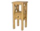 Stolik nocny sosnowy SN 702 drewniany jasny wosk
