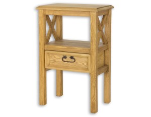 Stolik nocny sosnowy SN 703 drewniany