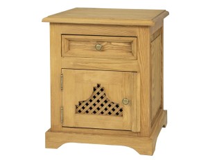 Stolik nocny sosnowy SN 704 drewniany