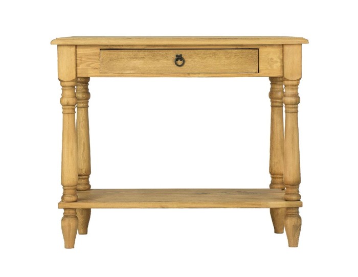 Toaletka sosnowa LT 703 drewniana jasny wosk