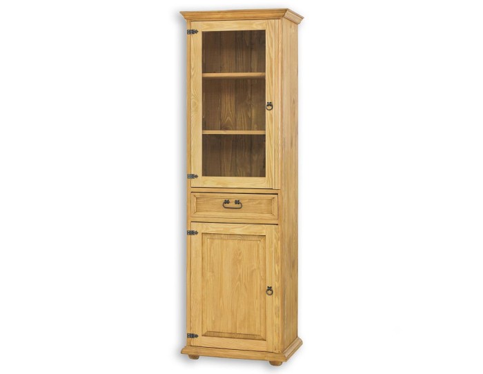 Witryna sosnowa KW 702 drewniana jasny wosk