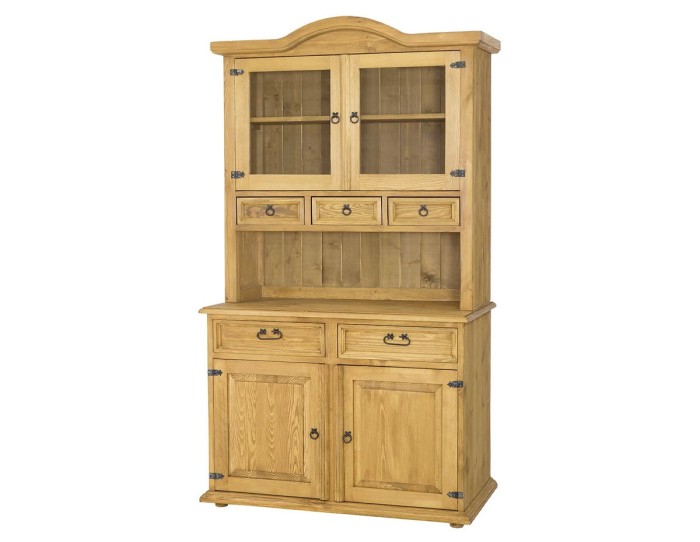 Witryna sosnowa KW 706 drewniana jasny wosk