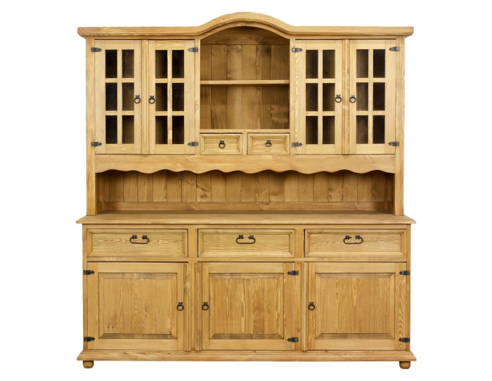 Witryna sosnowa KW 710 drewniana jasny wosk